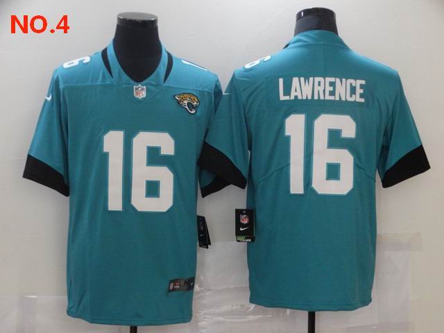 Men's Jacksonville Jaguars 16 Trevor Lawrence Jersey NO.4;